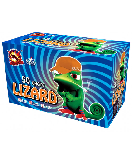 Kompaktní ohňostroj Lizard 50ran,30mm