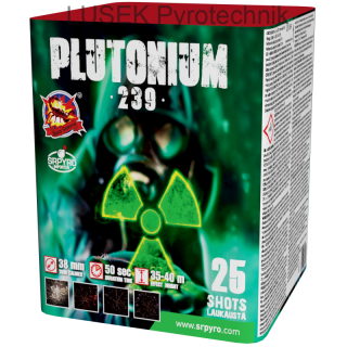 Kompaktní ohňostroj Plutonium 239 25ran, 38mm