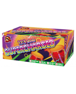 Ohňostroj Supercharged 123ran, 25-30mm, 1ks