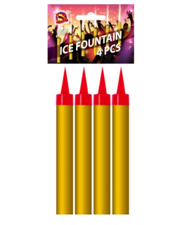 Dortová fontána zlatá 9,5cm, 4ks/bal,F1